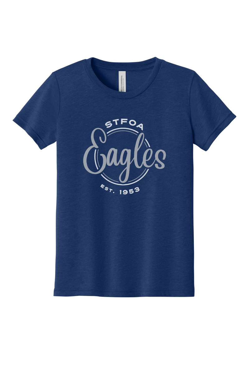 Load image into Gallery viewer, St Francis of Assisi Eagles Youth Triblend Short Sleeve Tee

