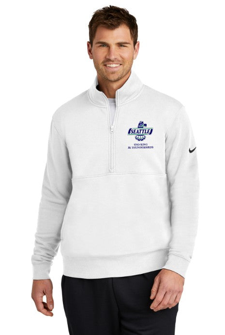 Load image into Gallery viewer, Sno-King Jr Thunderbirds Nike men's Club Fleece Sleeve Swoosh 1/2-Zip
