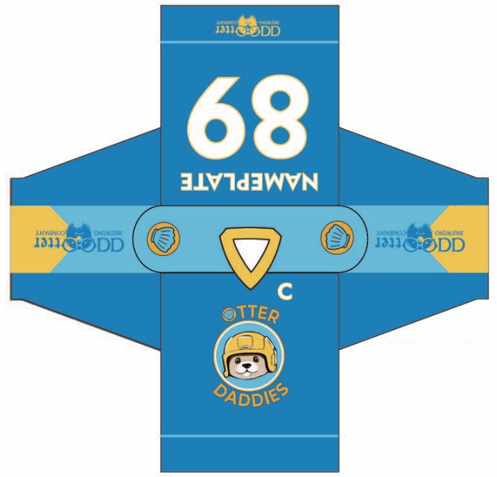 Load image into Gallery viewer, Otter Daddies RHL Sublimation Hockey Jersey
