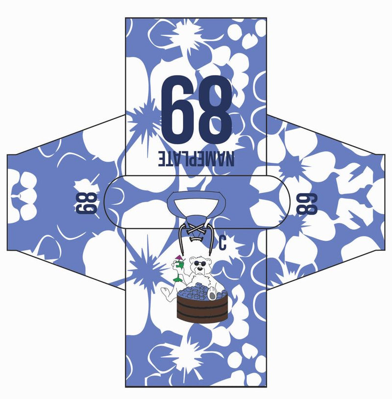 Load image into Gallery viewer, Polar Bears RHL Alternate Hawaiian Hockey Jersey
