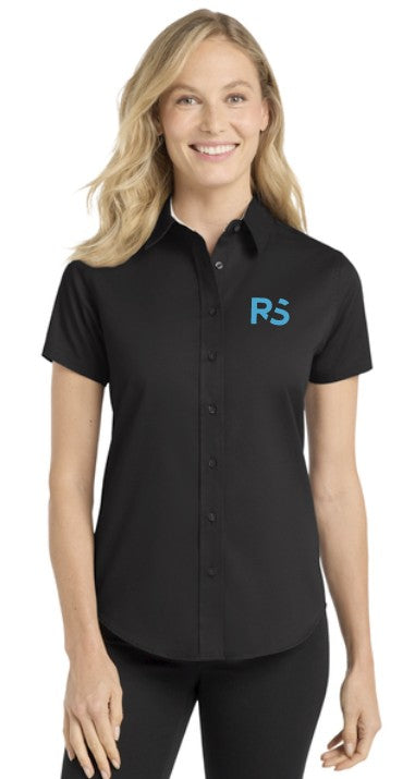 ReadySpaces Women's Short Sleeve Easy Care Shirt