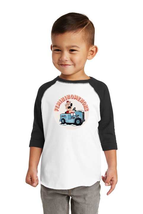 Load image into Gallery viewer, Femininomenons Toddler Baseball Jersey Tee
