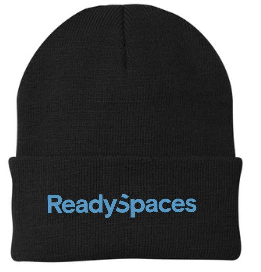 Load image into Gallery viewer, ReadySpaces Black Knit Beanie

