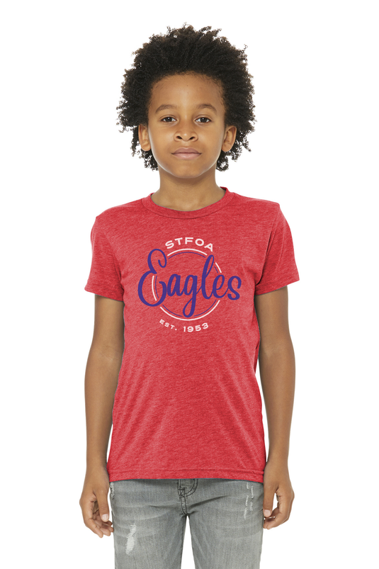 St Francis of Assisi Eagles Youth Triblend Short Sleeve Tee