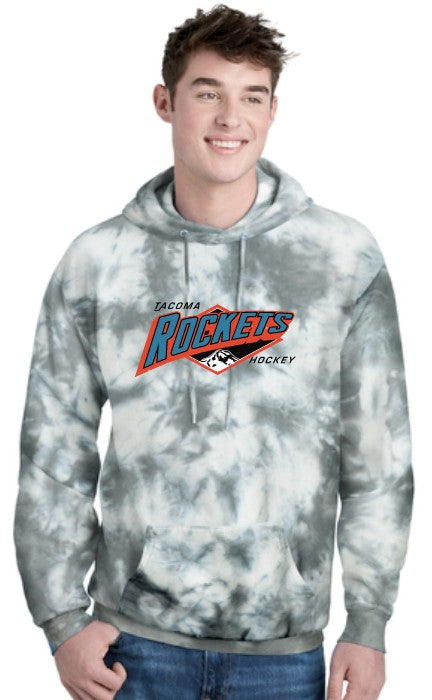 Load image into Gallery viewer, Tacoma Rockets Adult Crystal Tie Dye Hoodie
