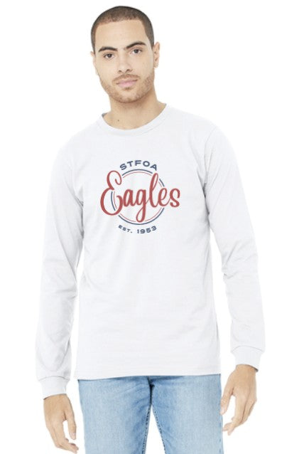 Load image into Gallery viewer, St Francis of Assisi Eagles Unisex Heather CVC Long Sleeve Tee
