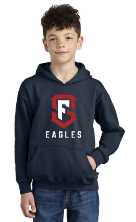 SF Eagles Gildan® Youth Softstyle® Midweight Fleece Hoodie