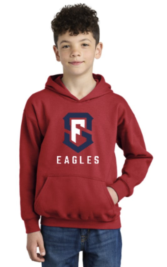 Load image into Gallery viewer, SF Eagles Gildan® Youth Softstyle® Midweight Fleece Hoodie

