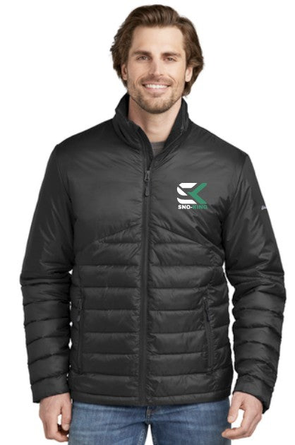 Load image into Gallery viewer, SKIS Eddie Bauer Mens Quilted Coach Jacket SK Logo
