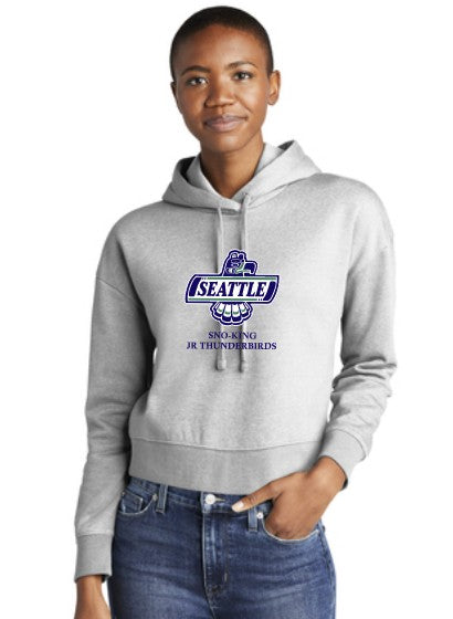 Sno-King Jr Thunderbirds Women's Crop Fleece Hoodie