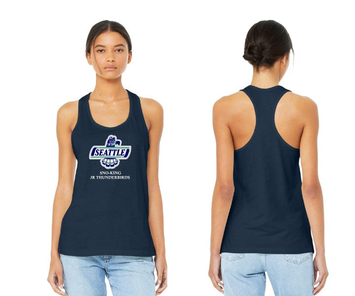 Load image into Gallery viewer, Sno-King Jr Thundebirds Women’s Jersey Racerback Tank
