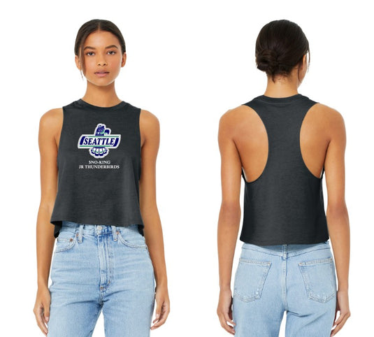 Sno-King Jr Thunderbirds Women’s Racerback Cropped Tank