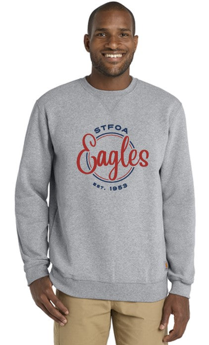 Load image into Gallery viewer, St Fransis of Assisi Eagles Carhartt ® Midweight Crewneck Sweatshirt
