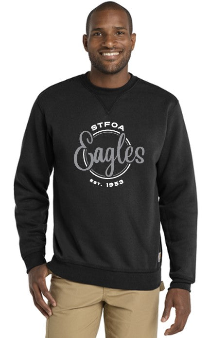 Load image into Gallery viewer, St Fransis of Assisi Eagles Carhartt ® Midweight Crewneck Sweatshirt
