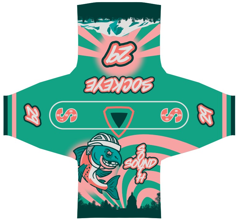 Load image into Gallery viewer, Sockeye Salmon Sublimation Hockey Jersey
