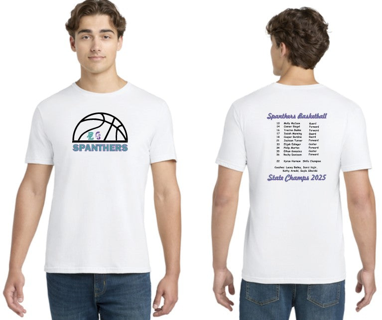 Load image into Gallery viewer, Spanthers State Champions Basketball Tshirt
