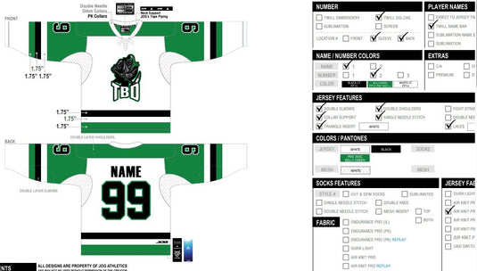 TBD Tackle Twill Hockey Jersey