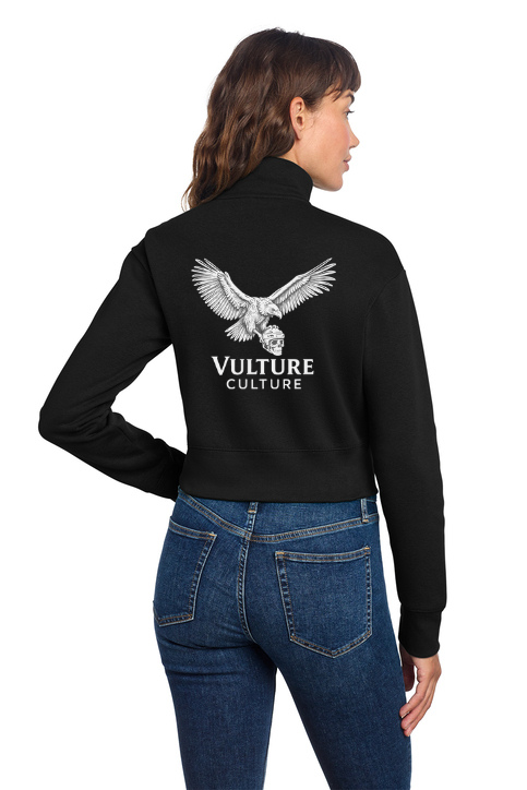 Vulture Culture Double Logo Women's V.I.T. Cropped ½ Zip