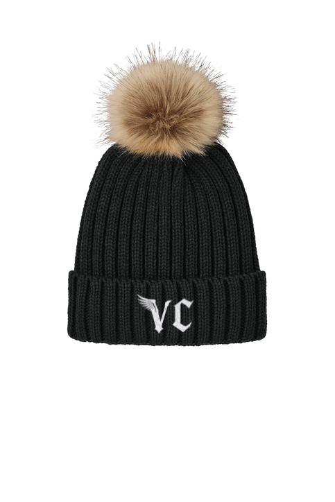 Load image into Gallery viewer, Vulture Culture Faux Fur Pom Beanie
