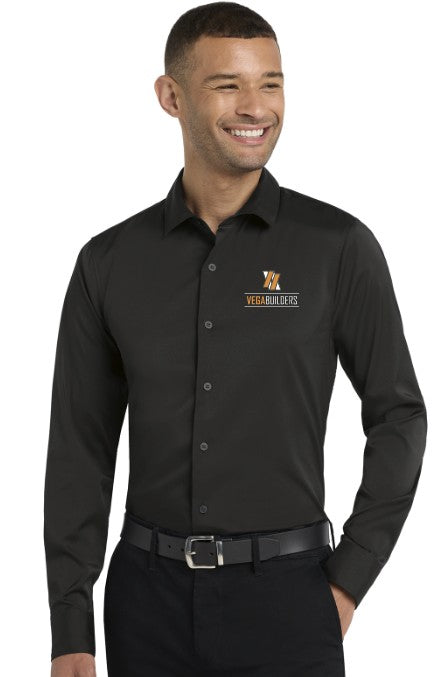Load image into Gallery viewer, Vega Builders Long Sleeve Stretch Shirt
