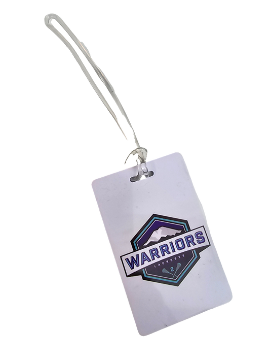 Warriors Lacrosse Personalized Luggage/Bag Tag