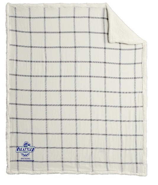 Sno-King Jr Thunderbirds Flannel Sherpa Blanket