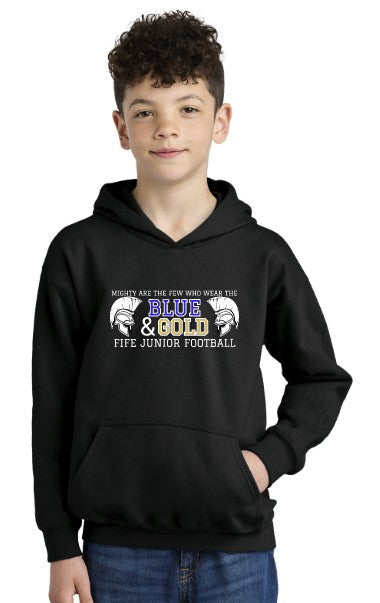 Fife Junior Youth Softstyle Fleece Hoodie (Choose Logo)