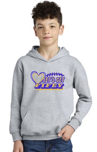 Fife Junior Youth Softstyle Fleece Hoodie (Choose Logo)