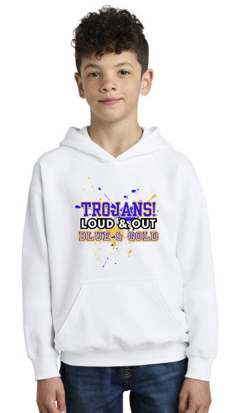 Fife Junior Youth Softstyle Fleece Hoodie (Choose Logo)