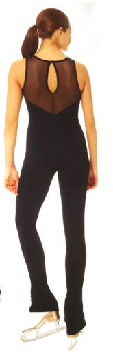 Load image into Gallery viewer, Mondor One Piece Ladies Size Small Black Figure Skate Outfit

