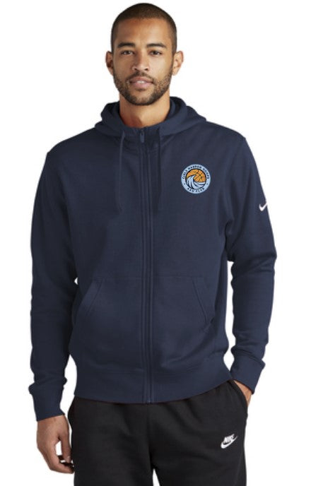 Load image into Gallery viewer, Harbor Hoops Nike Club Fleece Adult Full Zip Hoodie
