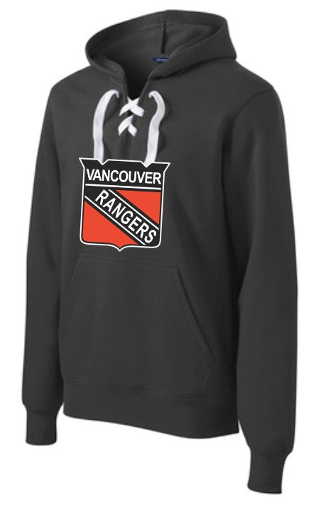 Load image into Gallery viewer, Vancouver Rangers Adult Hockey Lace Hoodie
