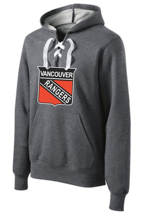 Vancouver Rangers Adult Hockey Lace Hoodie