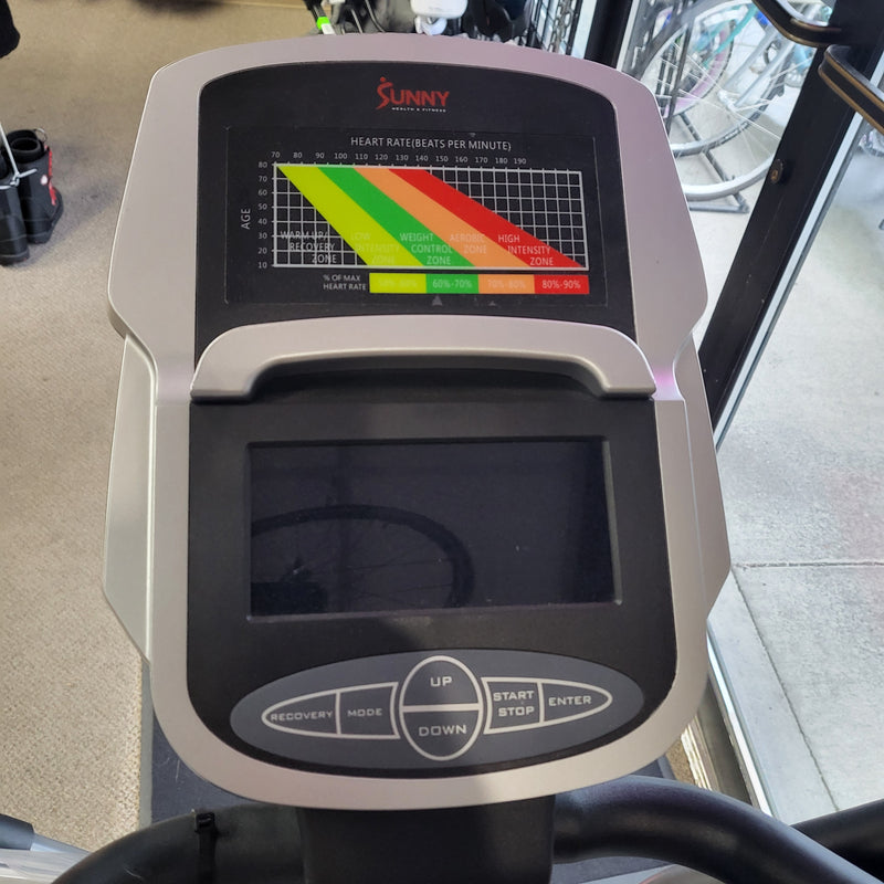 Load image into Gallery viewer, Slightly Used Sunny Pre-Programmed Elliptical Magnetic Trainer Machine
