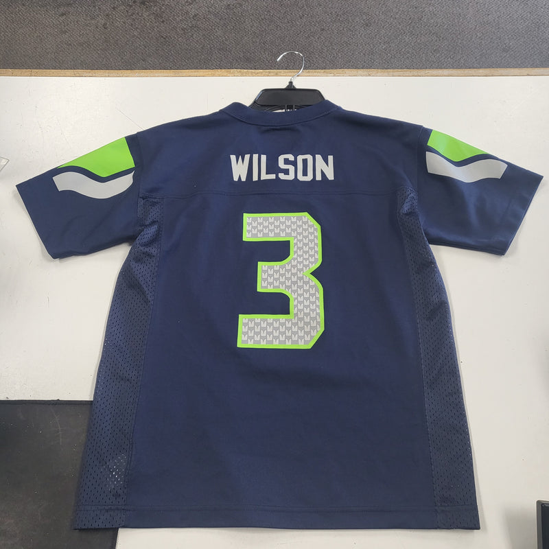 Load image into Gallery viewer, Slightly Used Russel Wilson Seahawks Jersey (Youth Medium)
