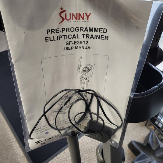 Slightly Used Sunny Pre-Programmed Elliptical Magnetic Trainer Machine