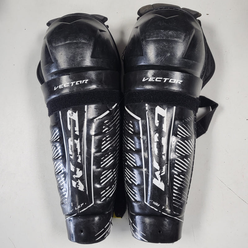 Load image into Gallery viewer, Used CCM Tacks Vector Shin Guards - 14 Inch
