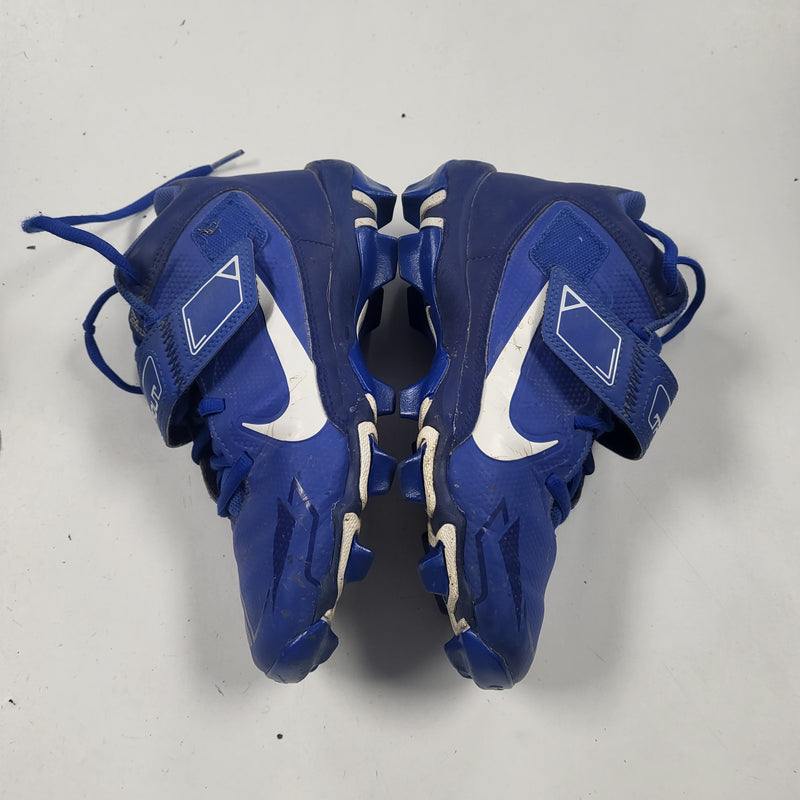 Load image into Gallery viewer, Used Nike Mike Trout Size 4Y Royal Blue Baseball Cleats
