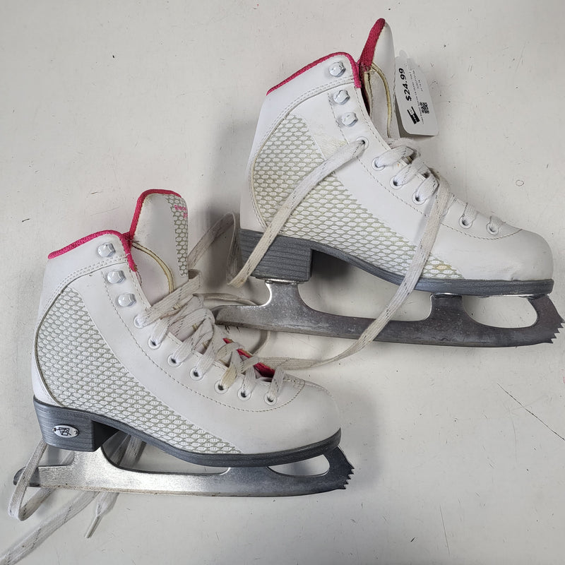 Load image into Gallery viewer, Used Riedell Sparkle Ice Skates - Size 2
