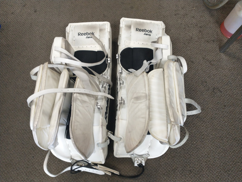 Load image into Gallery viewer, Used Reebok Premier XLT 33+1" Goalie Leg Pads
