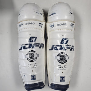 Used Jofa Hyper X 8040 Hockey Shin Guards - Size: 16 Inch