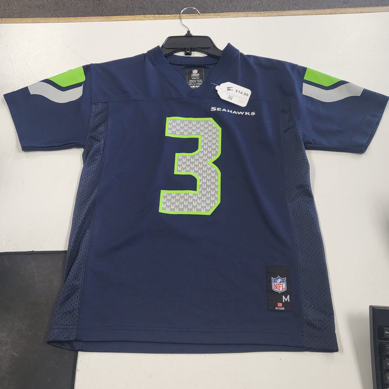 Load image into Gallery viewer, Slightly Used Russel Wilson Seahawks Jersey (Youth Medium)
