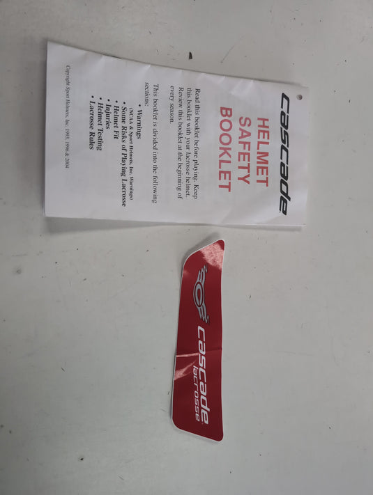 Cascade Blue/Black Helmet Used Lacrosse Accessories