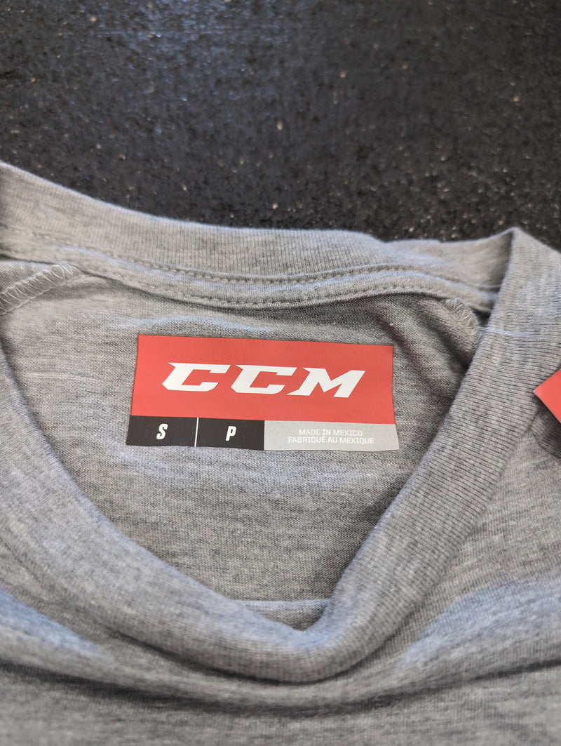 Load image into Gallery viewer, New CCM Athletic Grey Beaver Lumber Yard Sr. Small Long Sleeve Shirt
