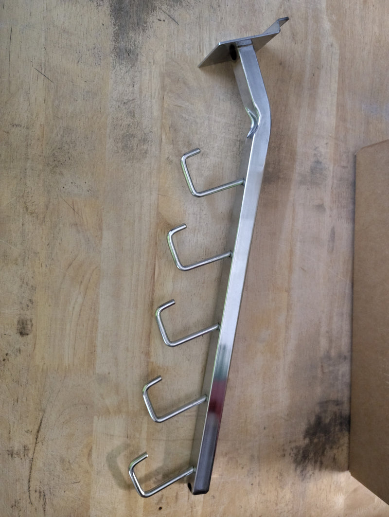 Load image into Gallery viewer, slatwall waterfall 5 hook hangers quantity 6
