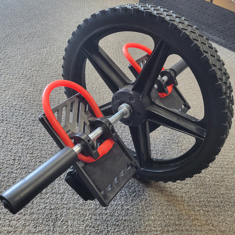 Load image into Gallery viewer, Lifeline Power Wheel for Full Body Functional Fitness - with Foot Straps
