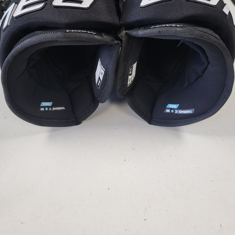Load image into Gallery viewer, Used Bauer Supreme Mach 15" Black/White Hockey Gloves
