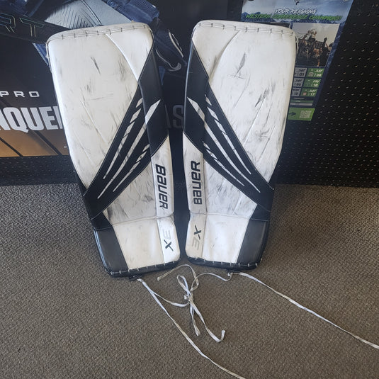 Used Bauer 3x Goalie Leg Pads Sr Medium+