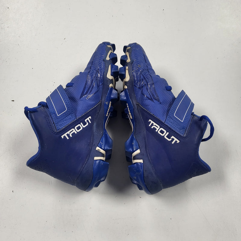 Load image into Gallery viewer, Used Nike Mike Trout Size 4Y Royal Blue Baseball Cleats
