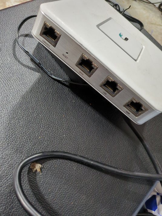 Ubiquiti Unifi security gateway with power cord